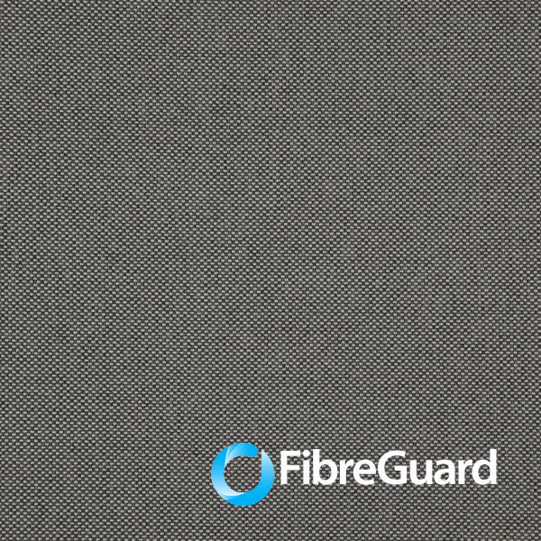 Deep charcoal Peppercorn fabric with a fine, tightly textured micro-weave