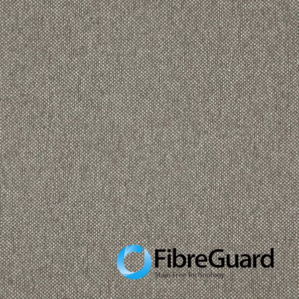Close-up of warm mocha taupe fabric with a tightly nubby woven surface