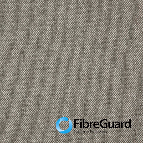 Close-up of warm mocha taupe fabric with a tightly nubby woven surface