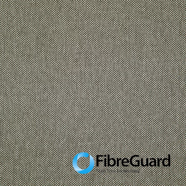 Close-up of muted grey-green Healy fabric with a dense, finely textured weave