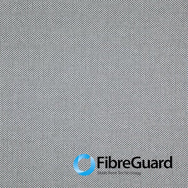 Cool charcoal grey Healy textile showing a tiny, even micro-check weave