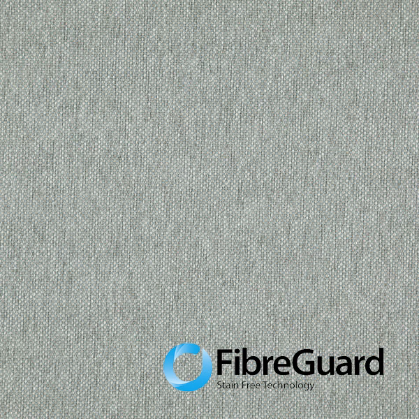Cool duck-egg blue-green woven textile with fine grey-mottled texture