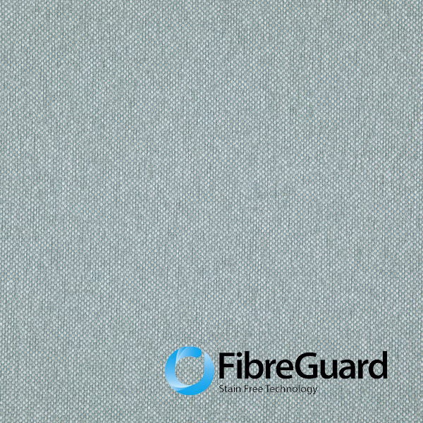 Pale blue-grey Healy textile with a fine, softly pebbled woven texture