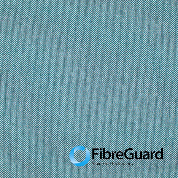 Cool aqua-teal textile with a fine pale-flecked woven surface