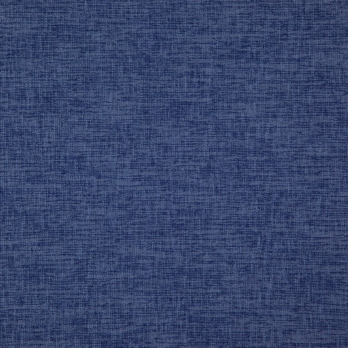 Close view of deep sapphire blue fabric with fine crosshatched woven texture
