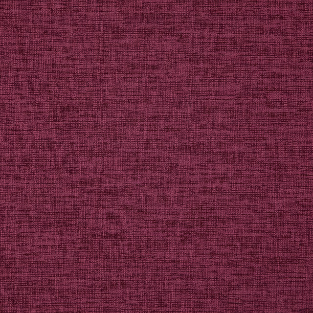 Deep raspberry-red woven fabric with nubby crosshatched texture and dark tonal flecks