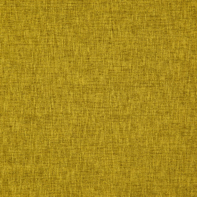Close view of citrus-mustard yellow fabric with a fine, irregular woven texture