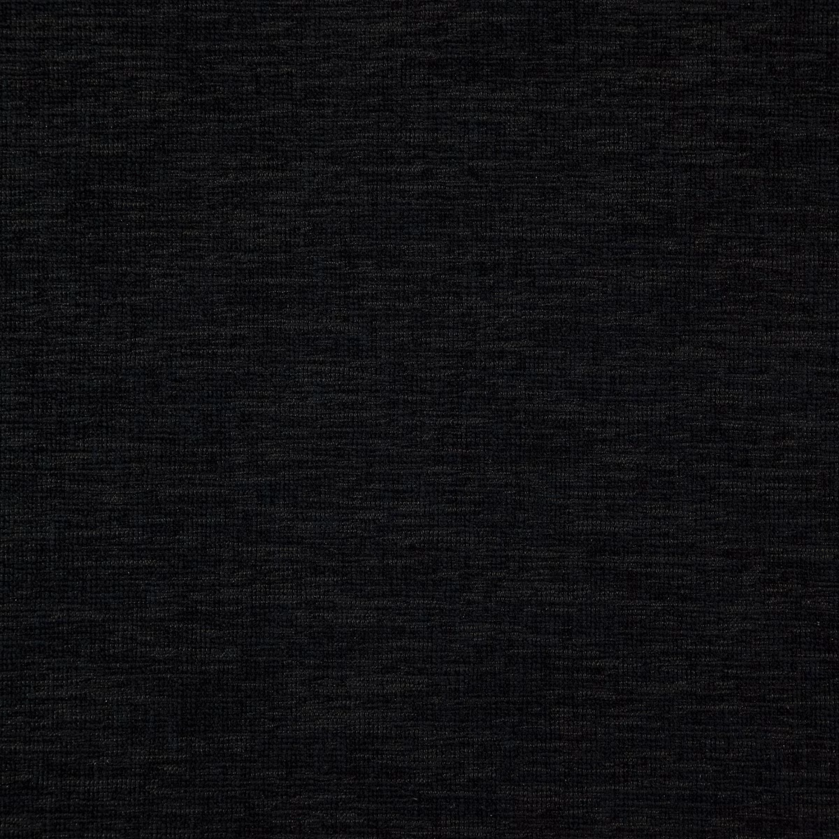 Near-black Onyx fabric with subtle horizontal slub texture in close-up