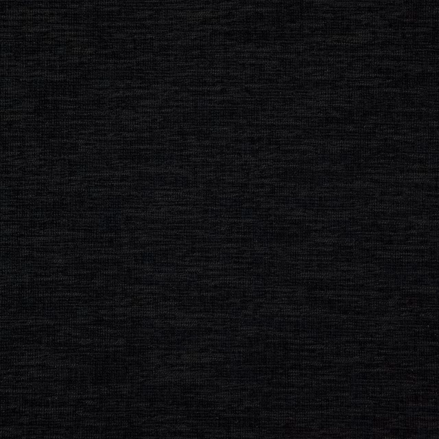 Near-black Onyx fabric with subtle horizontal slub texture in close-up