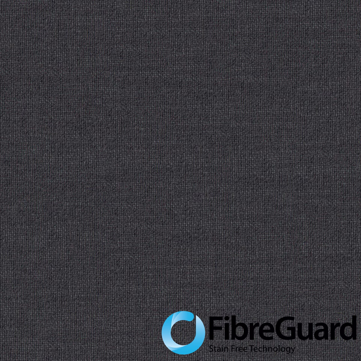 Close-up of deep pewter-grey fabric with a fine, tightly woven textured surface