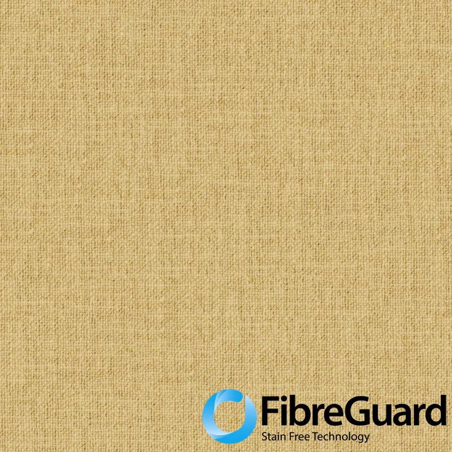 Close-up of warm honey-gold fabric with a fine, even plain weave