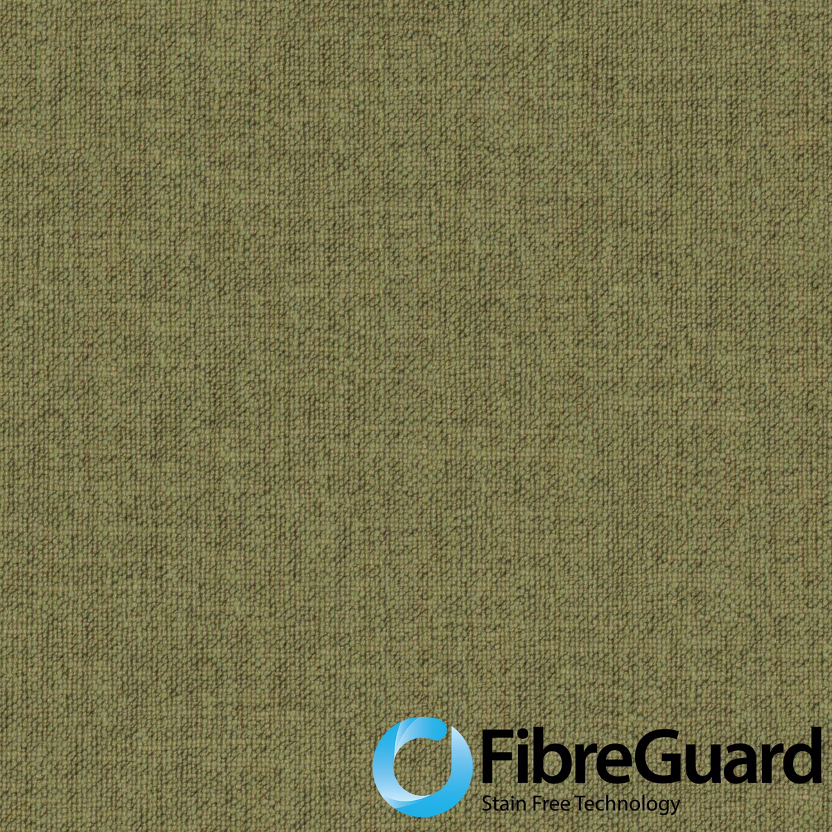 Close-up of muted basil-olive woven fabric with a fine, softly mottled texture