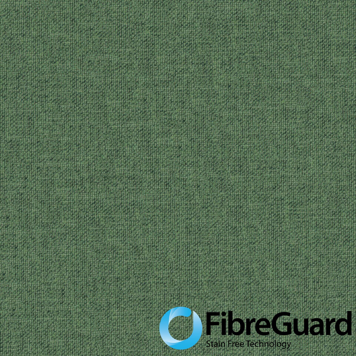 Close-up of muted cactus-green plain weave with subtle tonal flecks