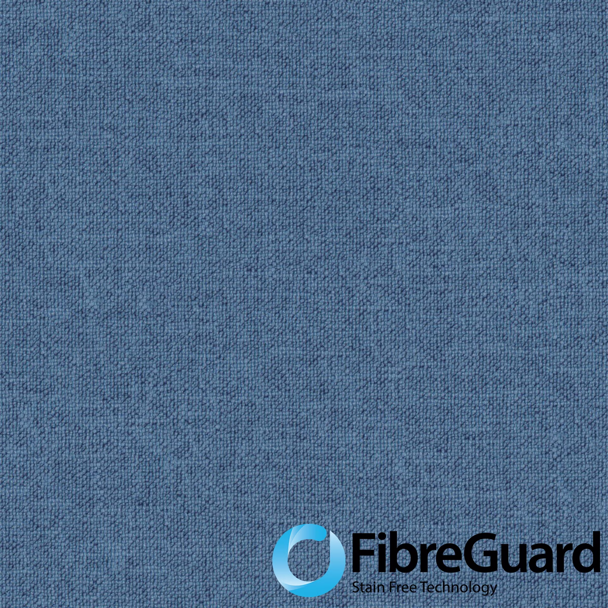 Close-up of cool slate-blue fine woven texture with subtle tonal flecks