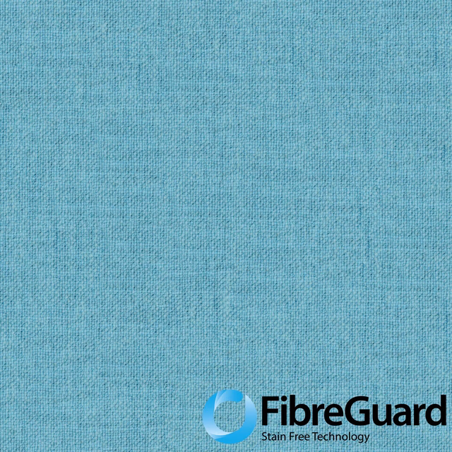 Close-up of muted aqua-teal plain weave with fine, softly flecked texture