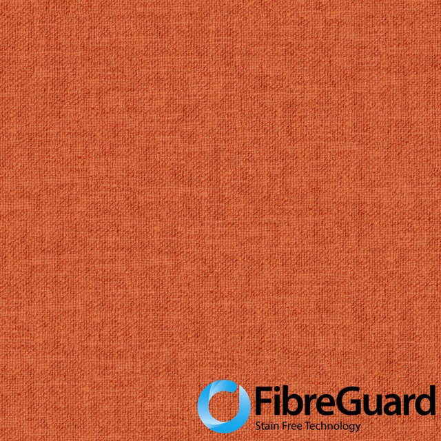 Warm terracotta Hutton II textile with a fine, uneven woven texture