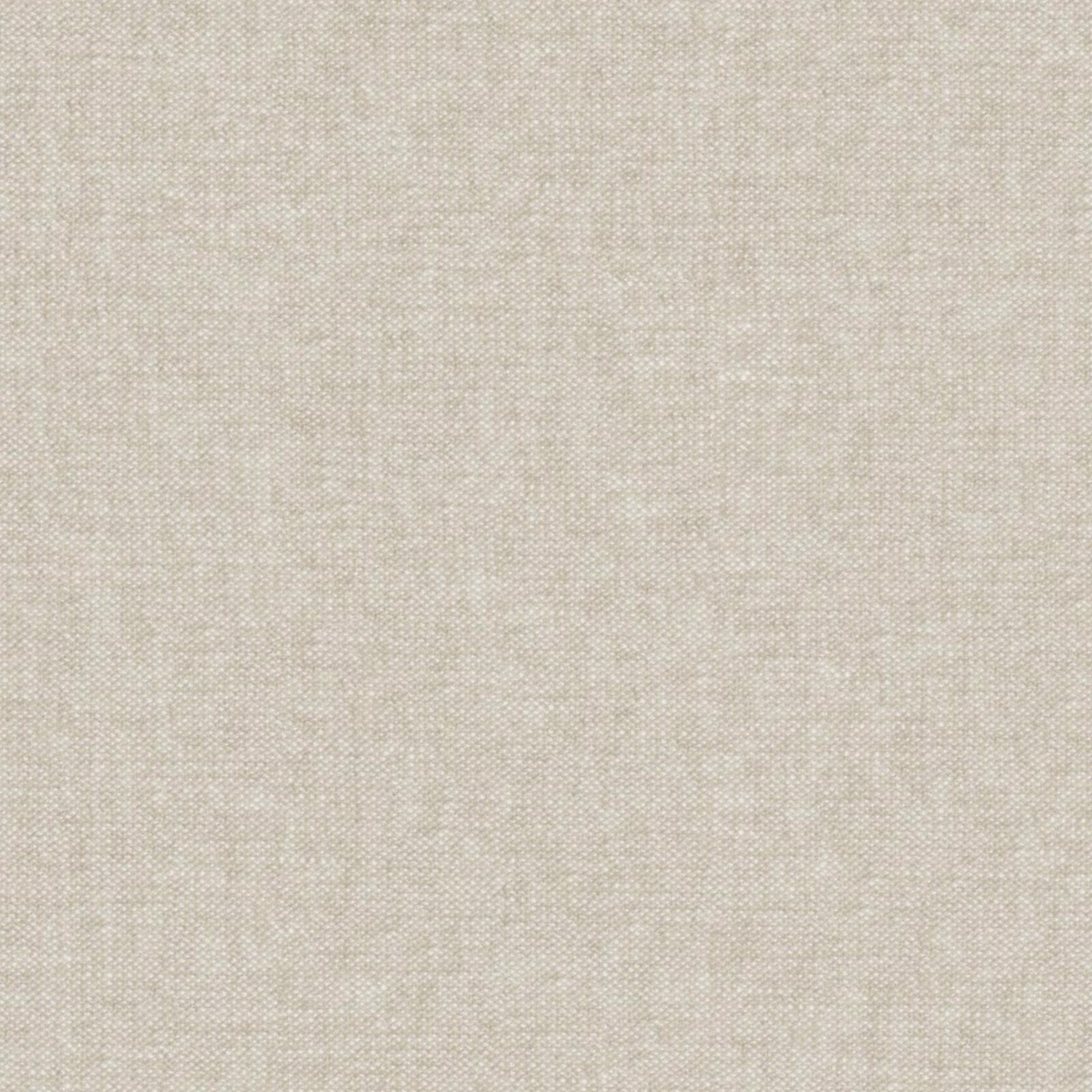 Close-up of warm oat beige fabric with a softly flecked plain woven texture