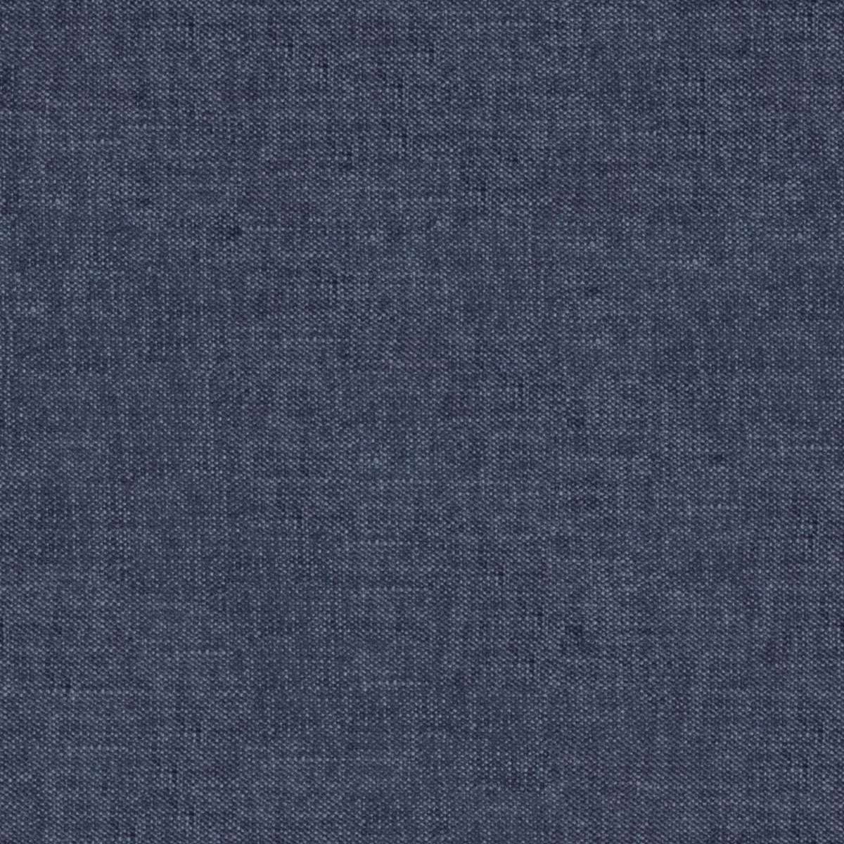 Close-up of muted denim-blue woven fabric with subtle charcoal-grey tonal variation