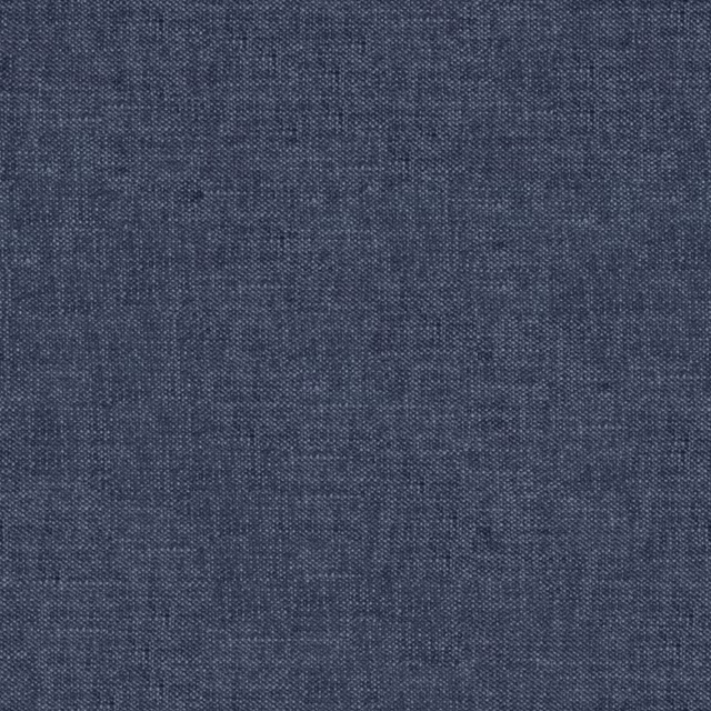 Close-up of muted denim-blue woven fabric with subtle charcoal-grey tonal variation