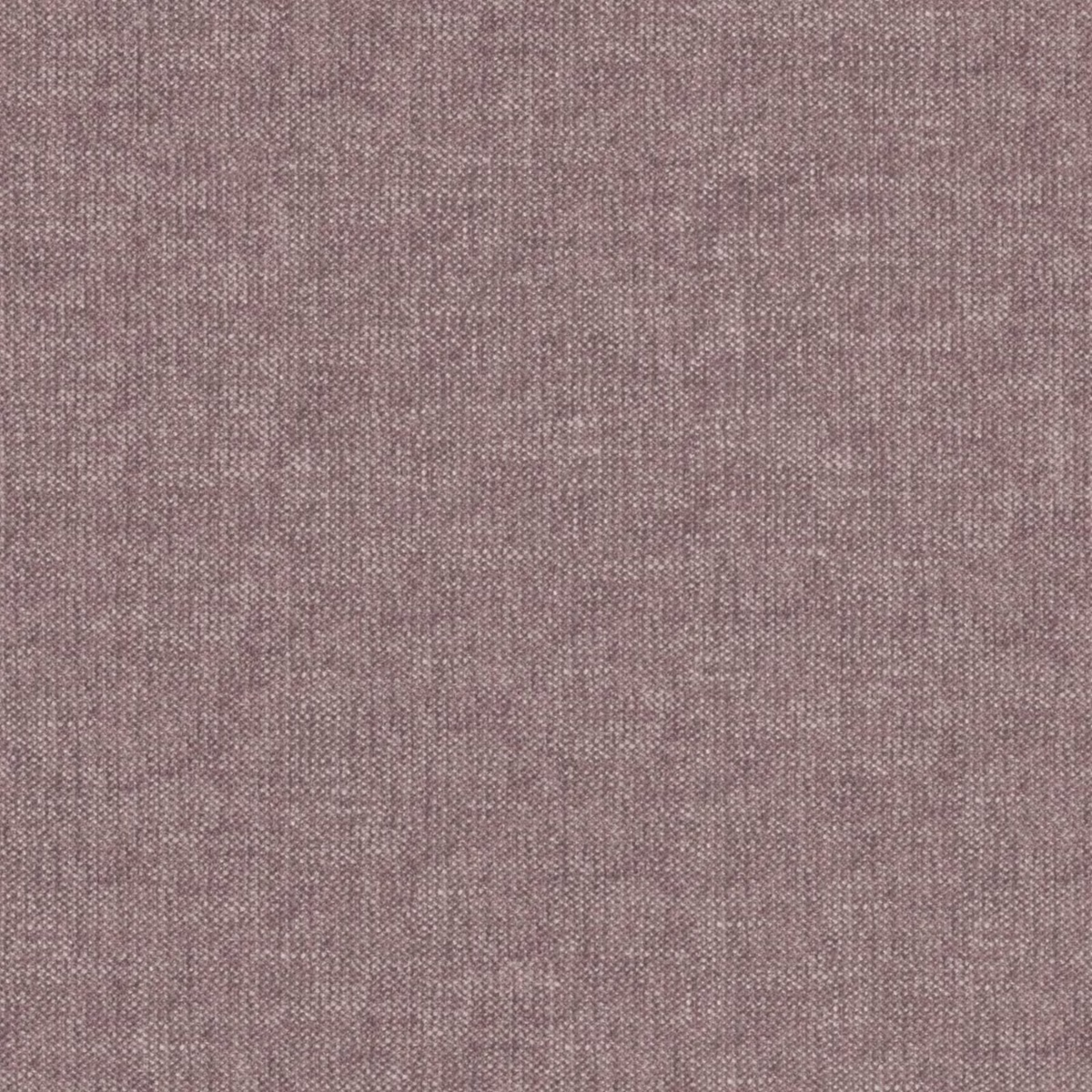 Close-up of muted thistle mauve fabric with fine taupe crosshatched weave