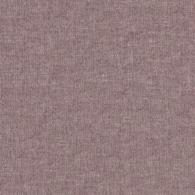 Close-up of muted thistle mauve fabric with fine taupe crosshatched weave