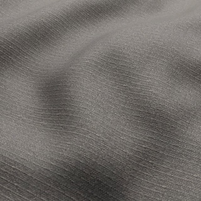 Close-up of 47 Lead grey woven fabric with fine rippled tonal texture