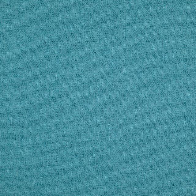Close-up of cool teal fabric with a fine, subtly varied crosshatch weave