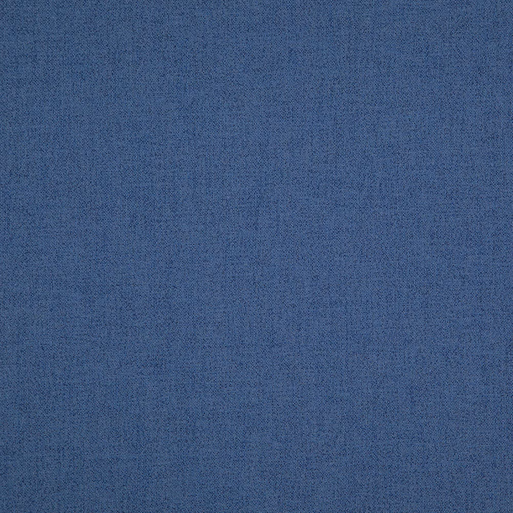 Close view of cool indigo-blue fabric with a fine, softly mottled weave