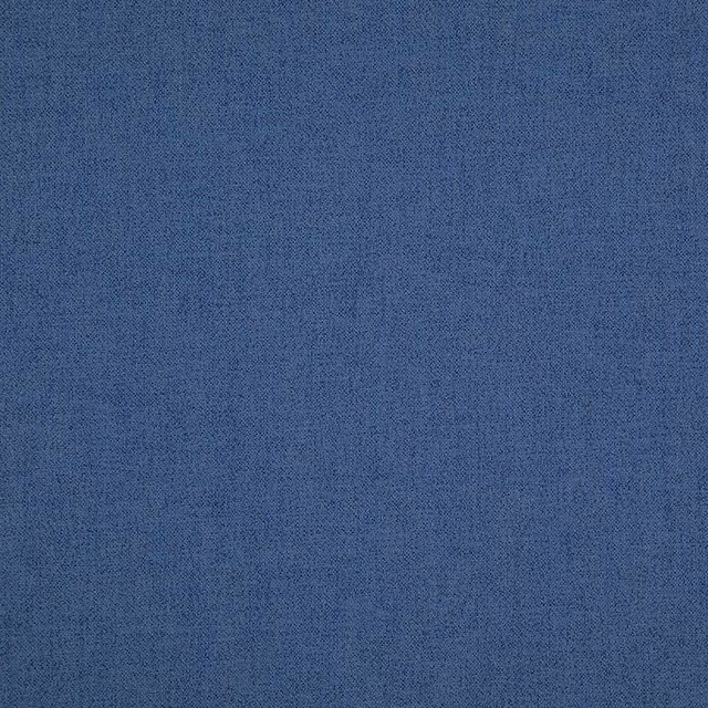 Close view of cool indigo-blue fabric with a fine, softly mottled weave