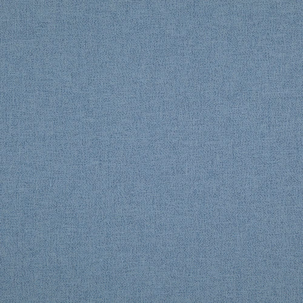 Close view of Bluebell blue-grey fabric with a fine, irregular woven texture