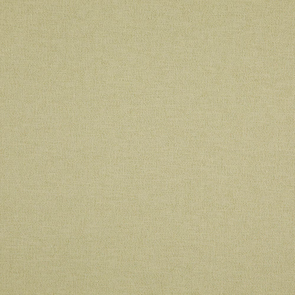 Close-up of pale herb green fabric with a fine, subtly mottled plain weave