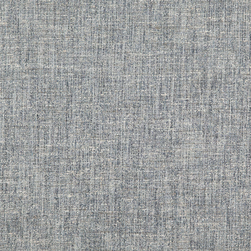 Cool blue-grey Joelle fabric with fine flecked crosshatch weave and subtle vertical texture