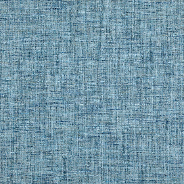 Muted blue-teal woven fabric with fine crosshatched texture and pale thread variation