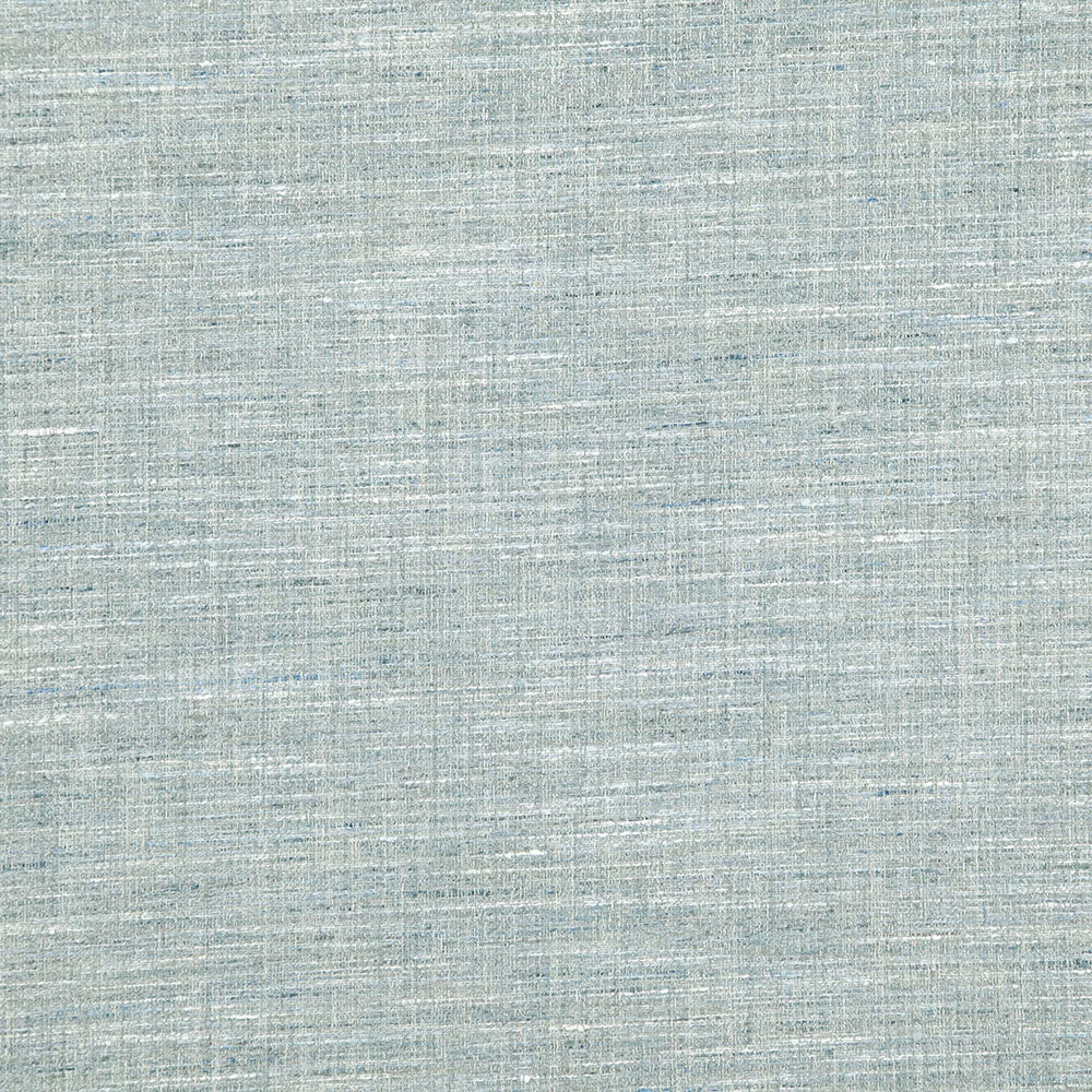 Pale sky-blue woven textile with softly striated horizontal and vertical slubs