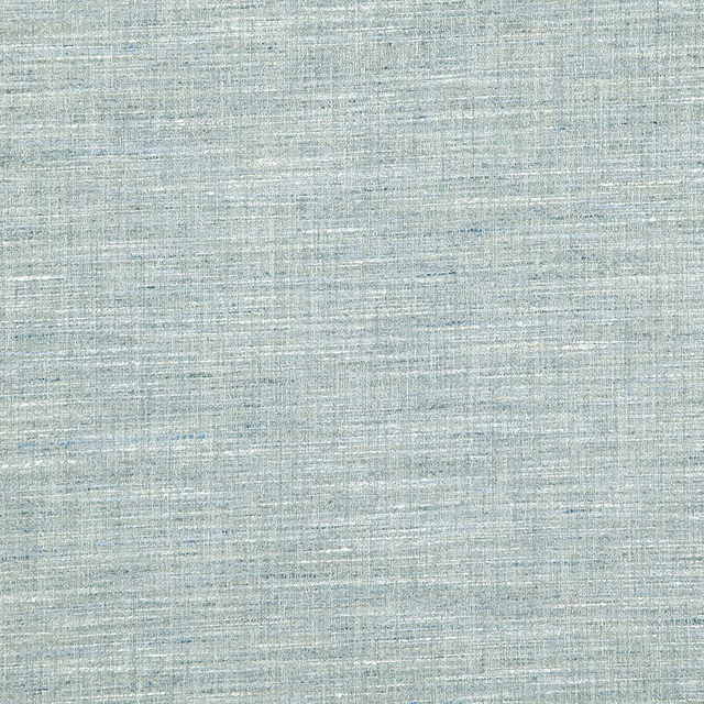 Pale sky-blue woven textile with softly striated horizontal and vertical slubs