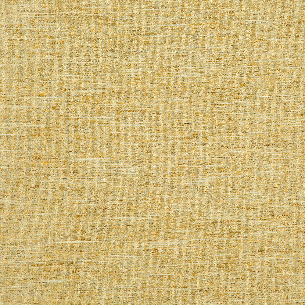 Warm citrus-yellow woven textile with cream flecks and irregular horizontal slubs