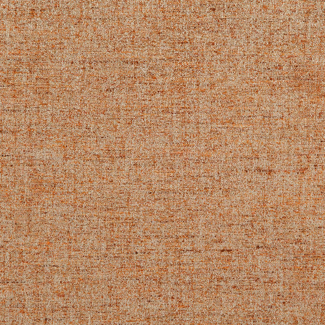 Warm terracotta woven swatch with beige flecks and irregular crosshatched texture