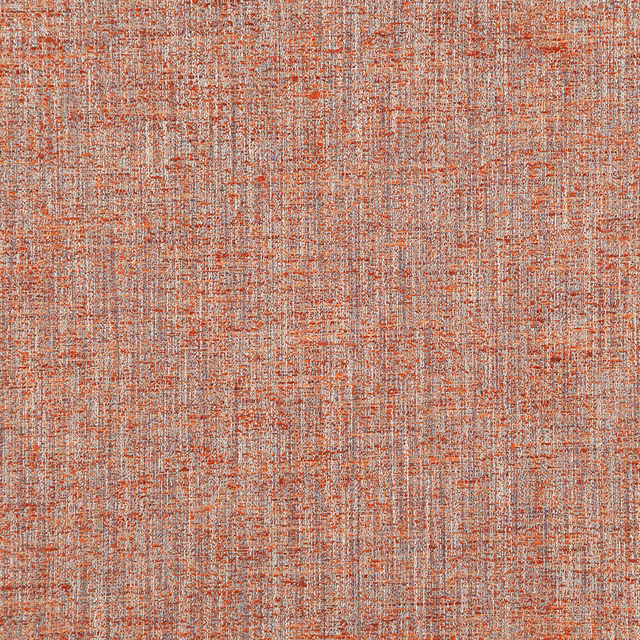 Warm persimmon and cream-grey flecked woven texture from Joelle 19