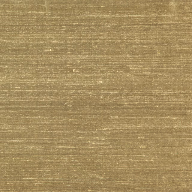Muted ochre-gold woven textile with fine horizontal slub lines and soft sheen