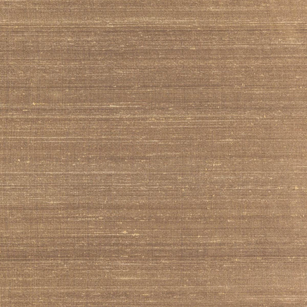 Bronze brown textile swatch with fine horizontal striations and a soft sheen
