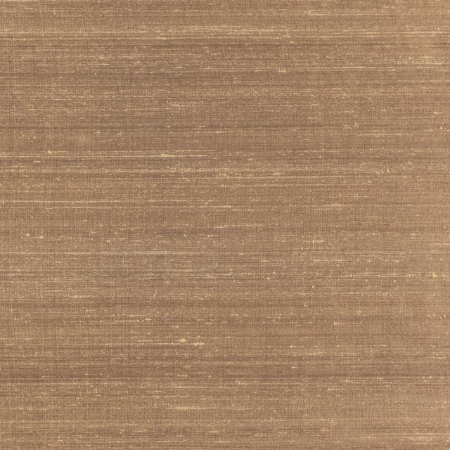 Bronze brown textile swatch with fine horizontal striations and a soft sheen