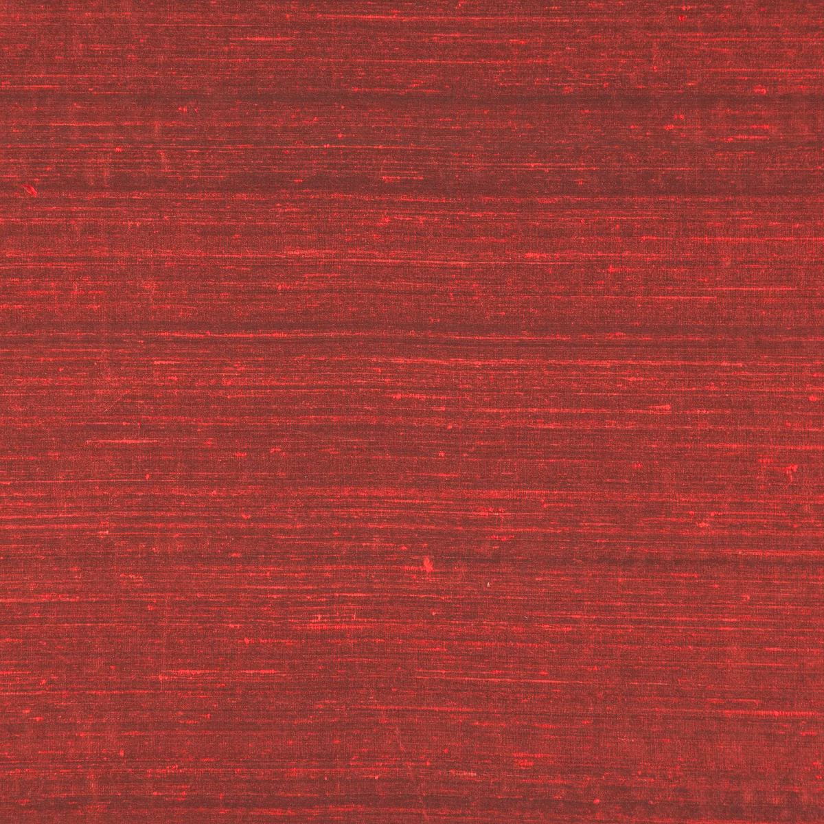 Deep cherry-red textile with fine horizontal striations and a subtle lustrous sheen