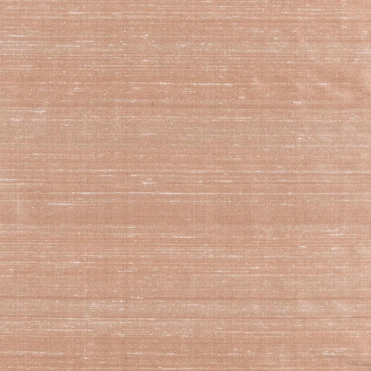 Warm blush-pink woven swatch with fine horizontal slubs and a soft sheen