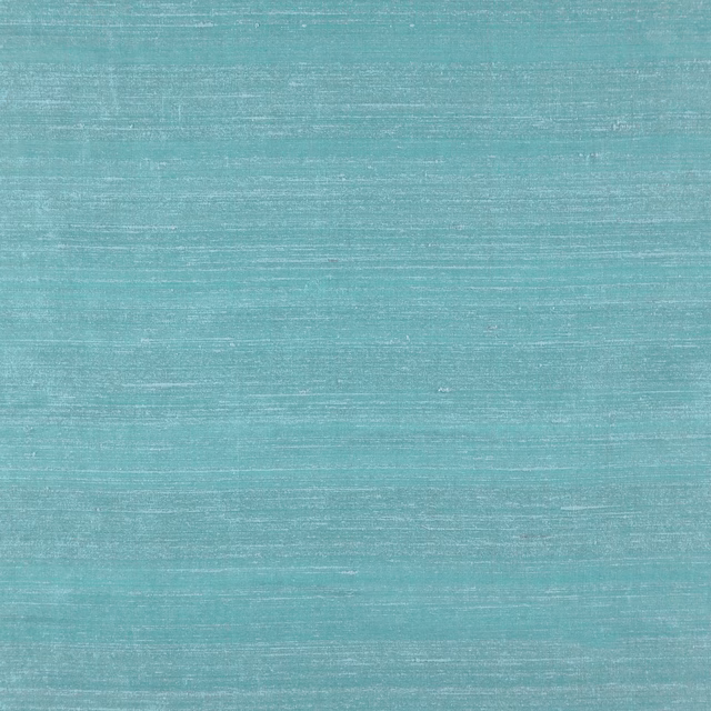 Close-up of 103 Sky fabric in muted aqua teal with fine horizontal striations