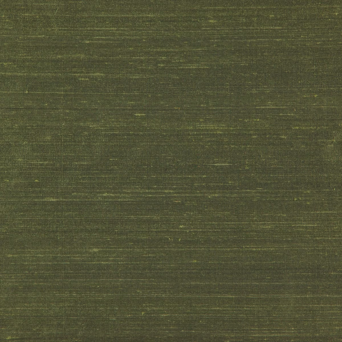 Deep olive-green textile swatch with fine horizontal striations and subdued sheen