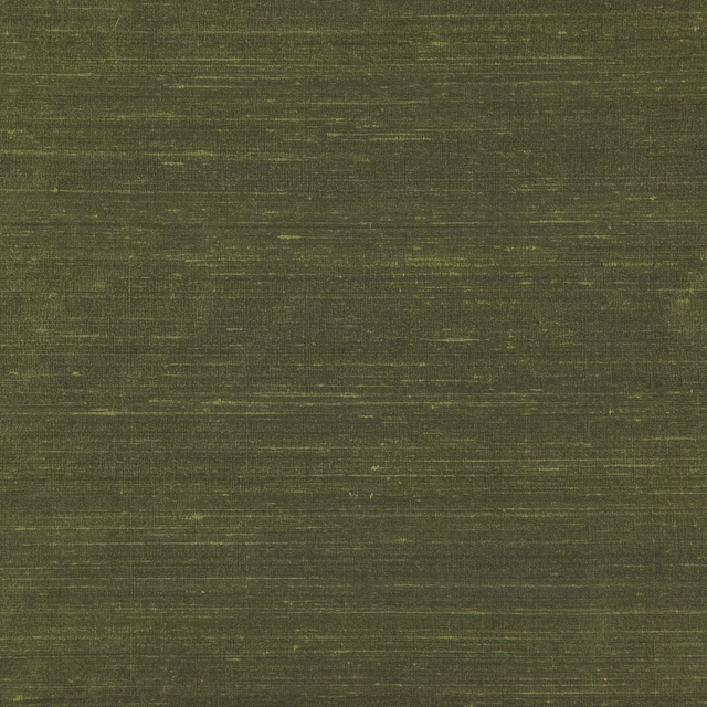 Deep olive-green textile swatch with fine horizontal striations and subdued sheen
