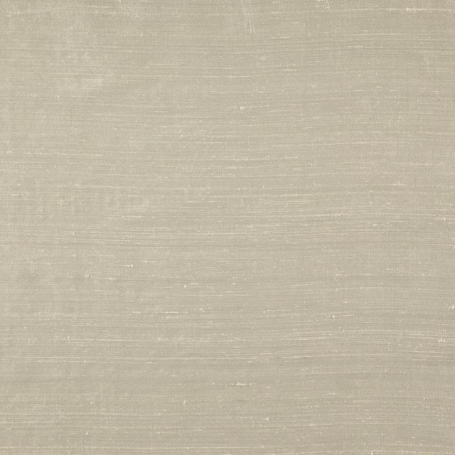Pale sage-grey fabric with fine horizontal slubs and a softly lustrous surface