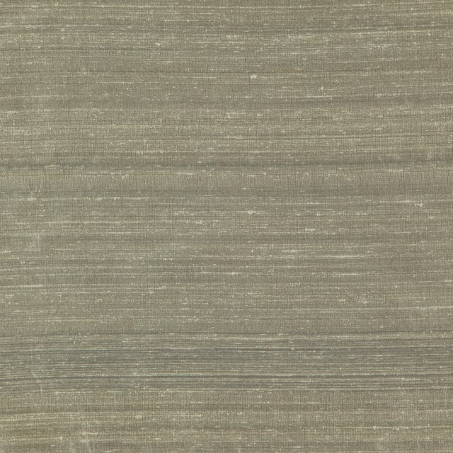 Muted grey-olive textile with fine horizontal slubs and softly glinting threads