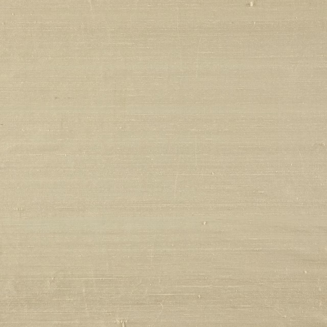 Pale papyrus beige fabric with fine horizontal slubs and a soft sheen