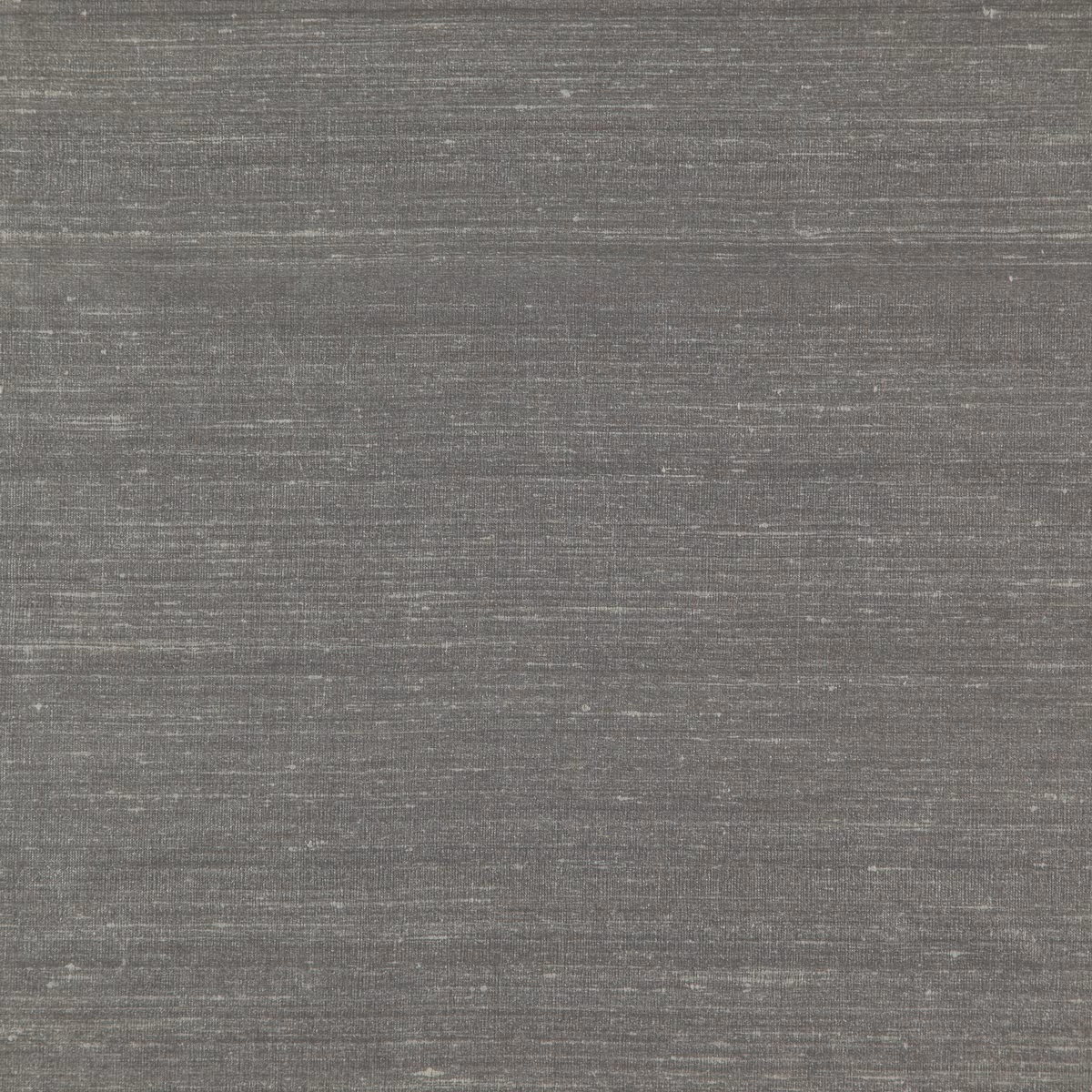 Close-up of cool slate-grey textile with fine horizontal striations and subtle sheen